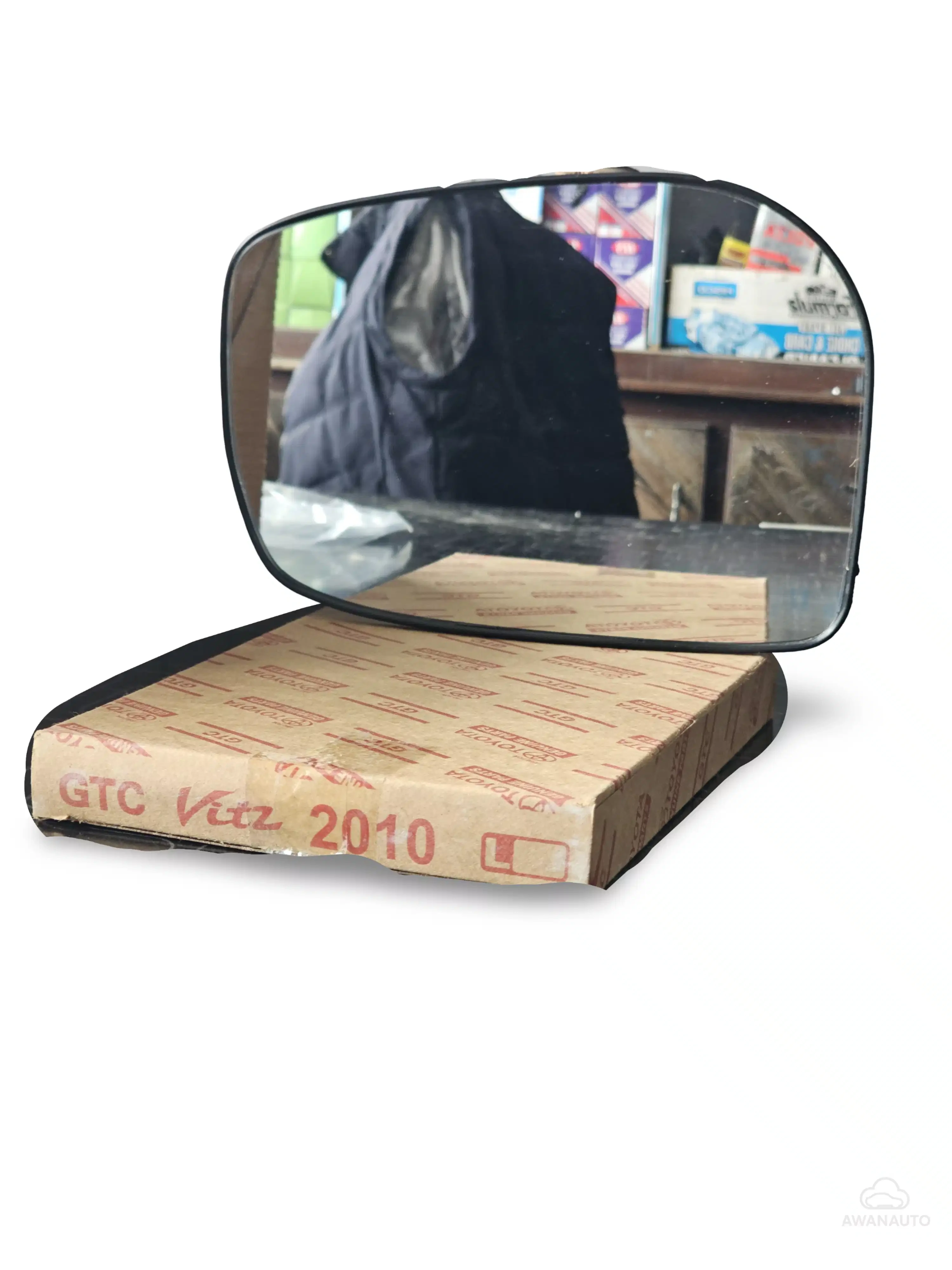 Side Mirror Glass (Sheesha Tukri) for Toyota Vitz (2005-2010) – Spider Shape KSP90